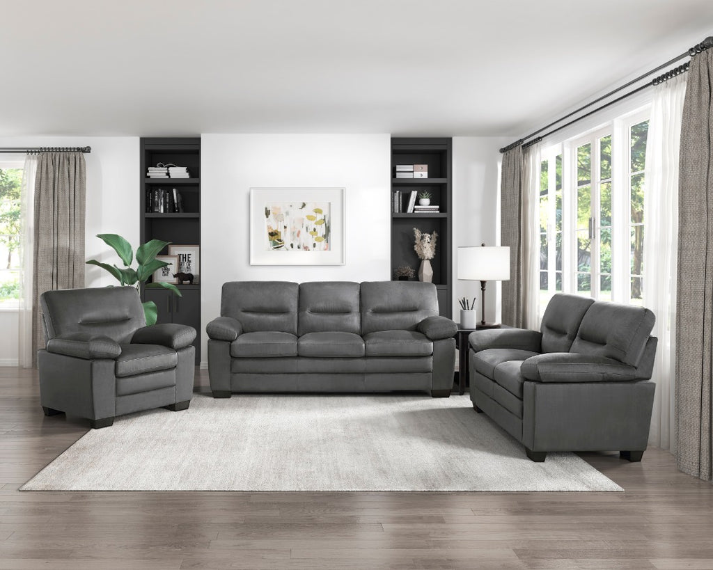 NKS9328DGMZ Fabric Sofa , Love & Chair