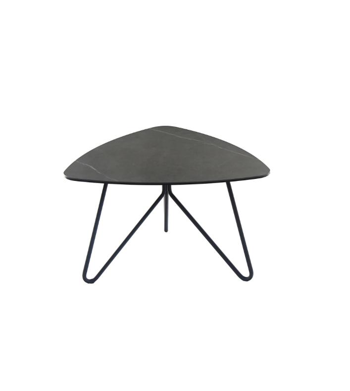 NKS3655-04ETMZ Triangular End Table with Ceramic Top