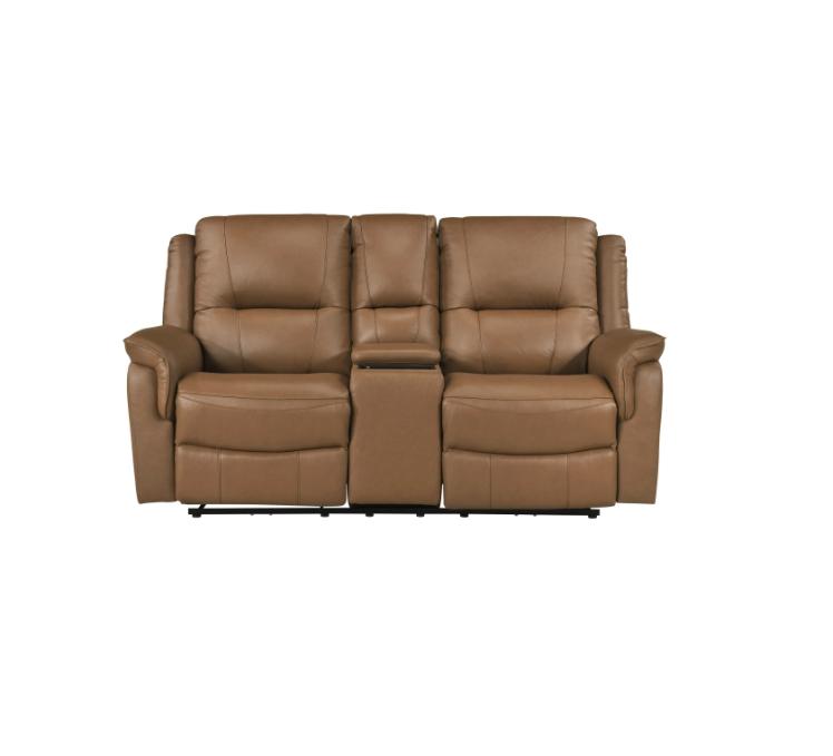 NKS8301BRWMZ Leather Electric Power Recliner Sofa Set
