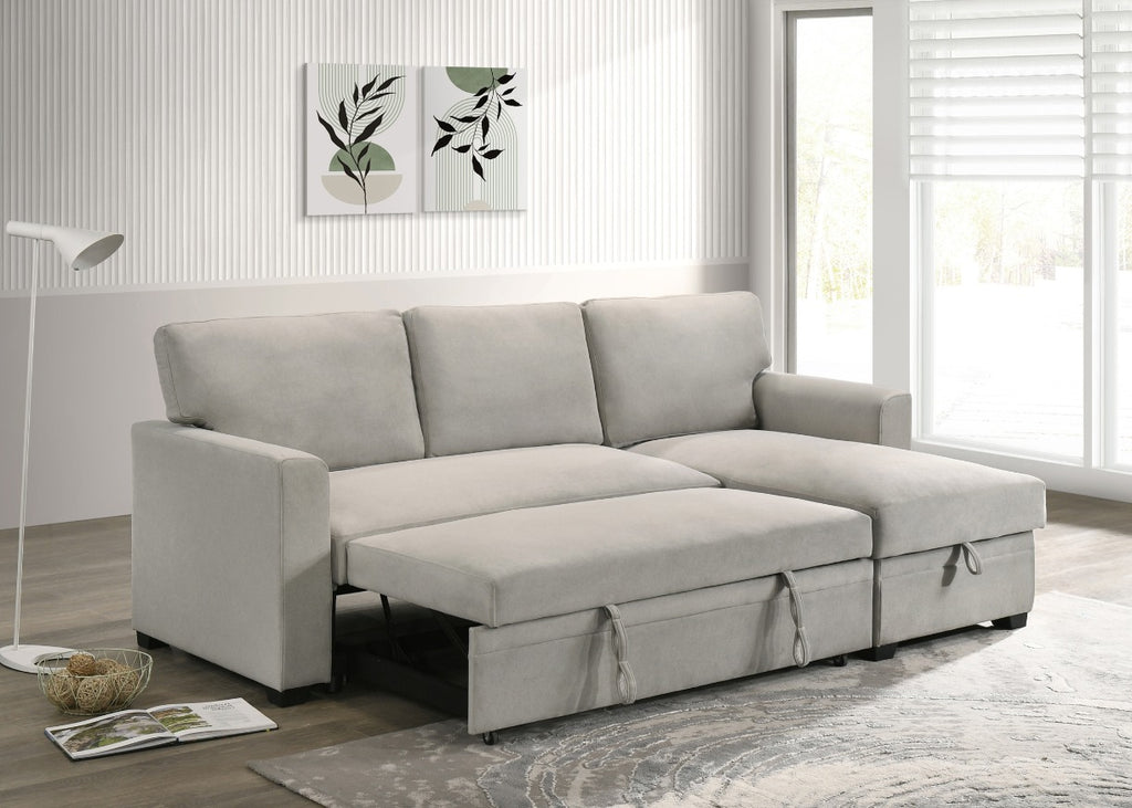 NKS99073BEMZ Fabric Sectional Reversible Sofa Bed