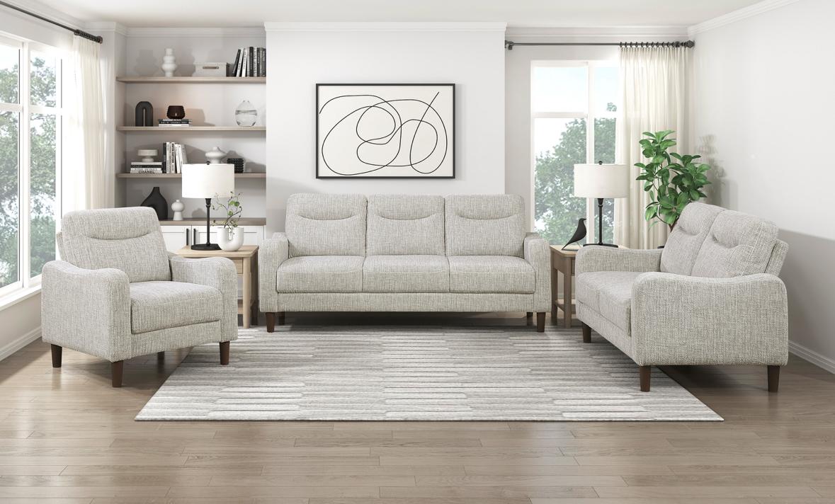 NKS9180MZ Fabric Sofa + Love Seat + Chair in 3 Colors