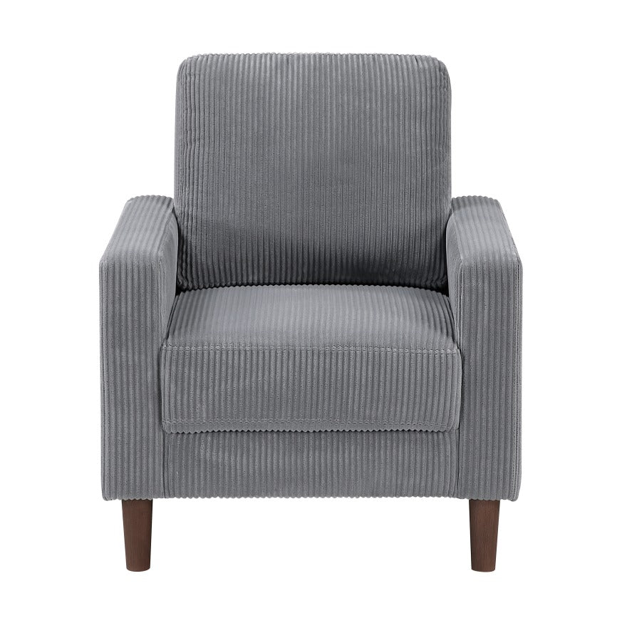NKS9520GRYMZ Fabric Sofa , Love & Chair
