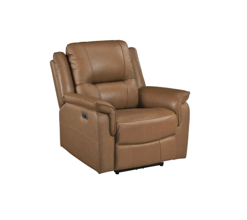 NKS8301BRWMZ Leather Electric Power Recliner Sofa Set
