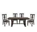 NKS5438MZ Large Extendable Wooden Dining Set with Server/Buffet