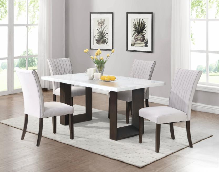 NKS5766MZ  Marble Dining set