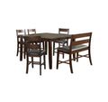 NKS5547/36MZ Large Extendable Wooden Counter Dining Set