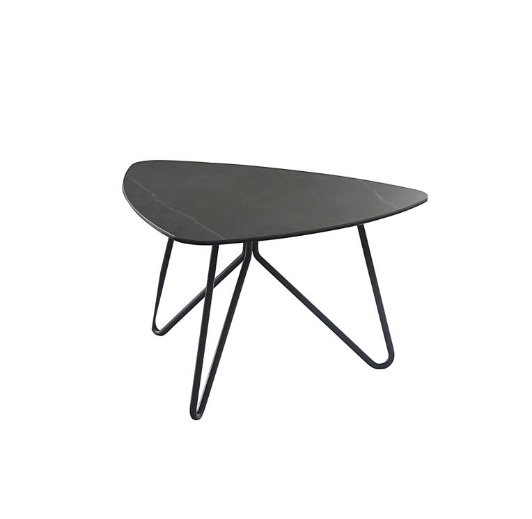 NKS3655-04ETMZ Triangular End Table with Ceramic Top