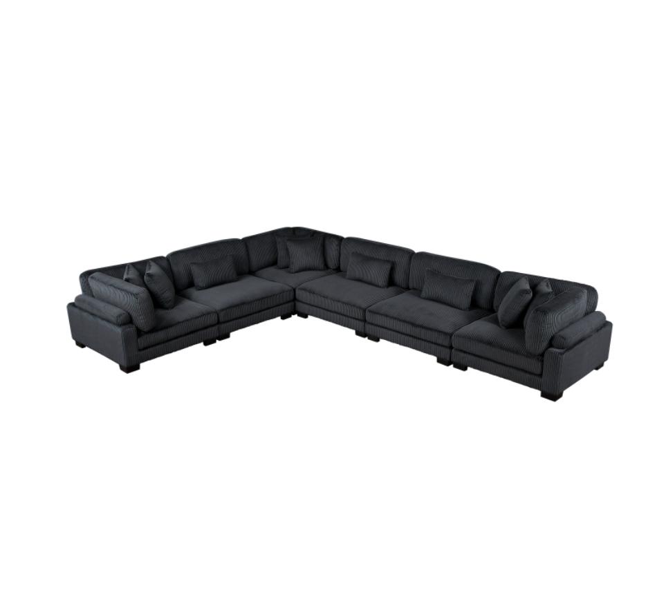 NKS8555BK*3CR3ACMZ 6-Piece Modular Sectional