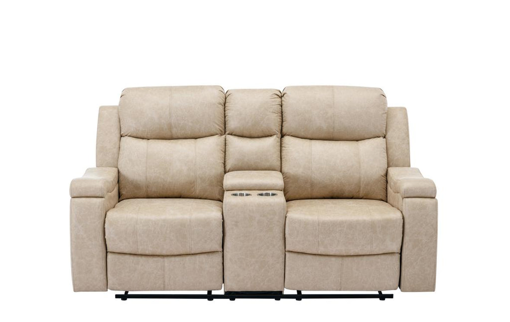 NKS99990BUFMZ Polished microfiber Recliner Sofa & Love Seat  with Hidden Cupholders