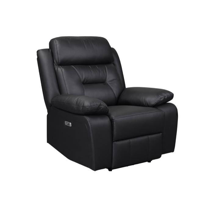 NKS9629BLKMZ Leather Electric Power Recliner Sofa Set