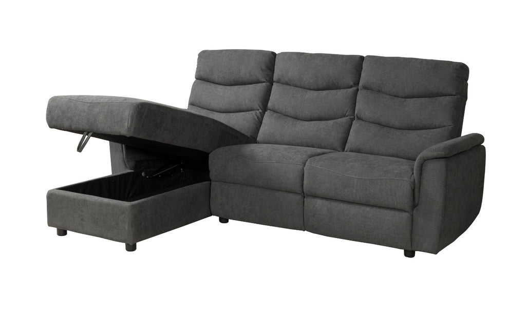 NKS99920LGYMZ Fabric Sectional with Left Side Storage Chaise