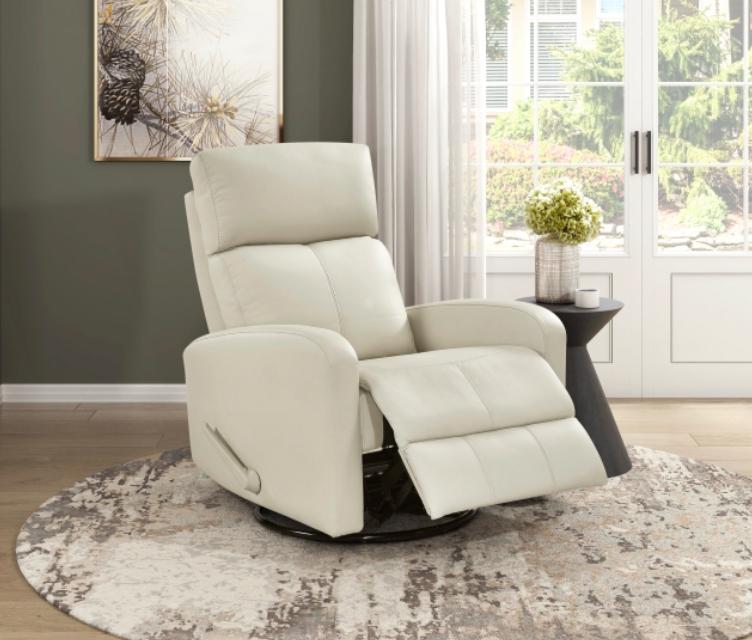 NKS8458BEGMZ Leather Swivel Glider Reclining Chair