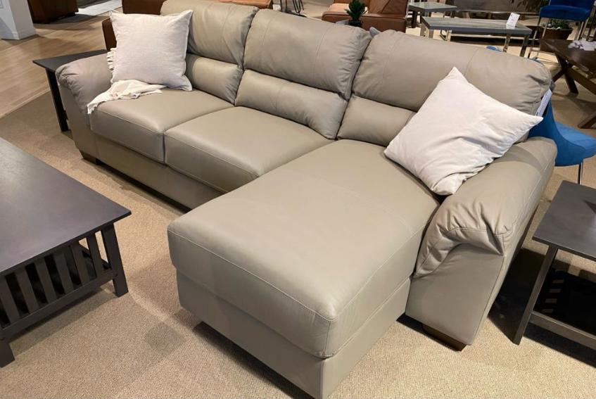 NKS99987GRY Full Cowhide Top Grain leather ALL OVER without pillows