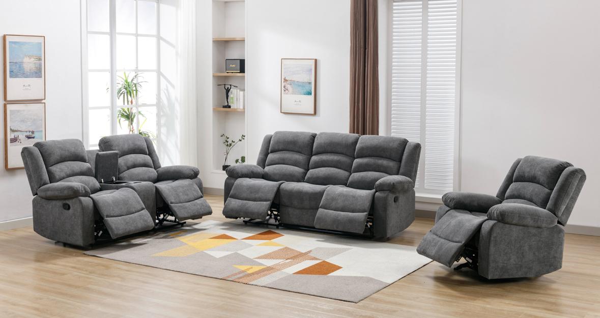 NKS99989GRYMZ Grey Fabric Manual Recliner