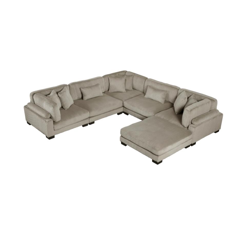 NKS8555GB*3CR2ACOMZ 6-Piece Modular Sectional with Ottoman
