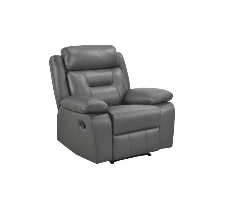 NKS9629DGYMZ Leather Electric Power Recliner Sofa Set