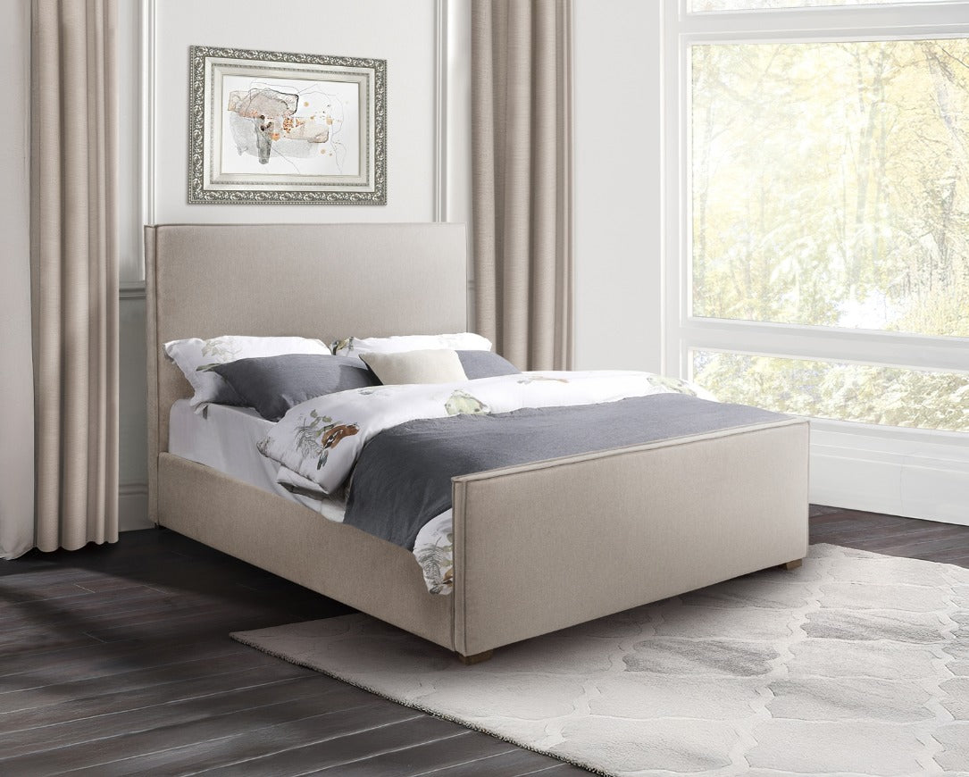 NKS2452MZ Fabric Platform Bed in Queen/King Sizes