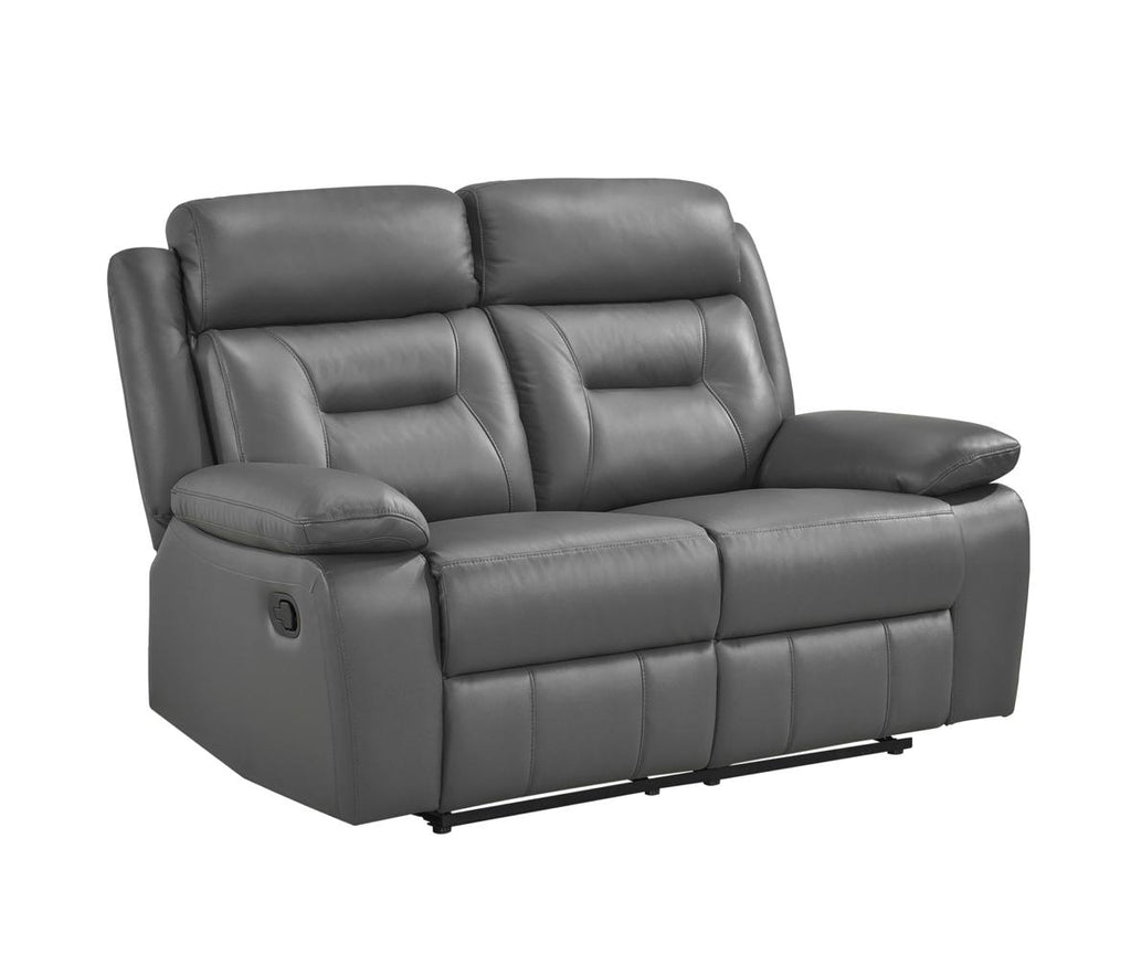 NKS9629DGYMZ Leather Electric Power Recliner Sofa Set
