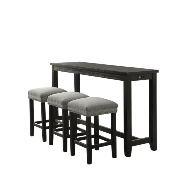 NKS5389MZ 4-piece Pack Counter Height Dinette Set
