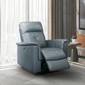 NKS9620PBGYMZ Leather Electric Power Glider Recliner Chair