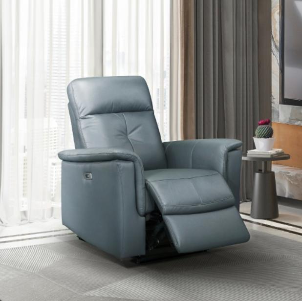 NKS9620PBGYMZ Leather Electric Power Glider Recliner Chair