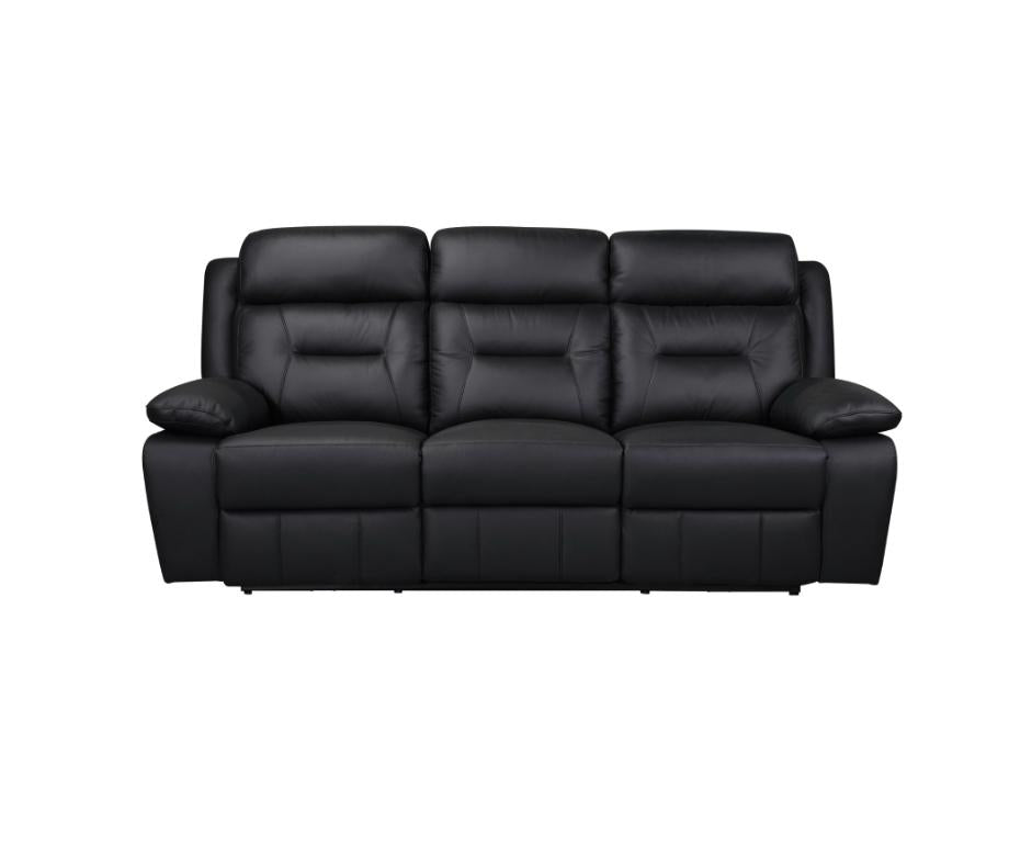 NKS9629BLKMZ Leather Electric Power Recliner Sofa Set