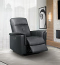 NKS9620PDGYMZ Leather Electric Power Glider Recliner Chair