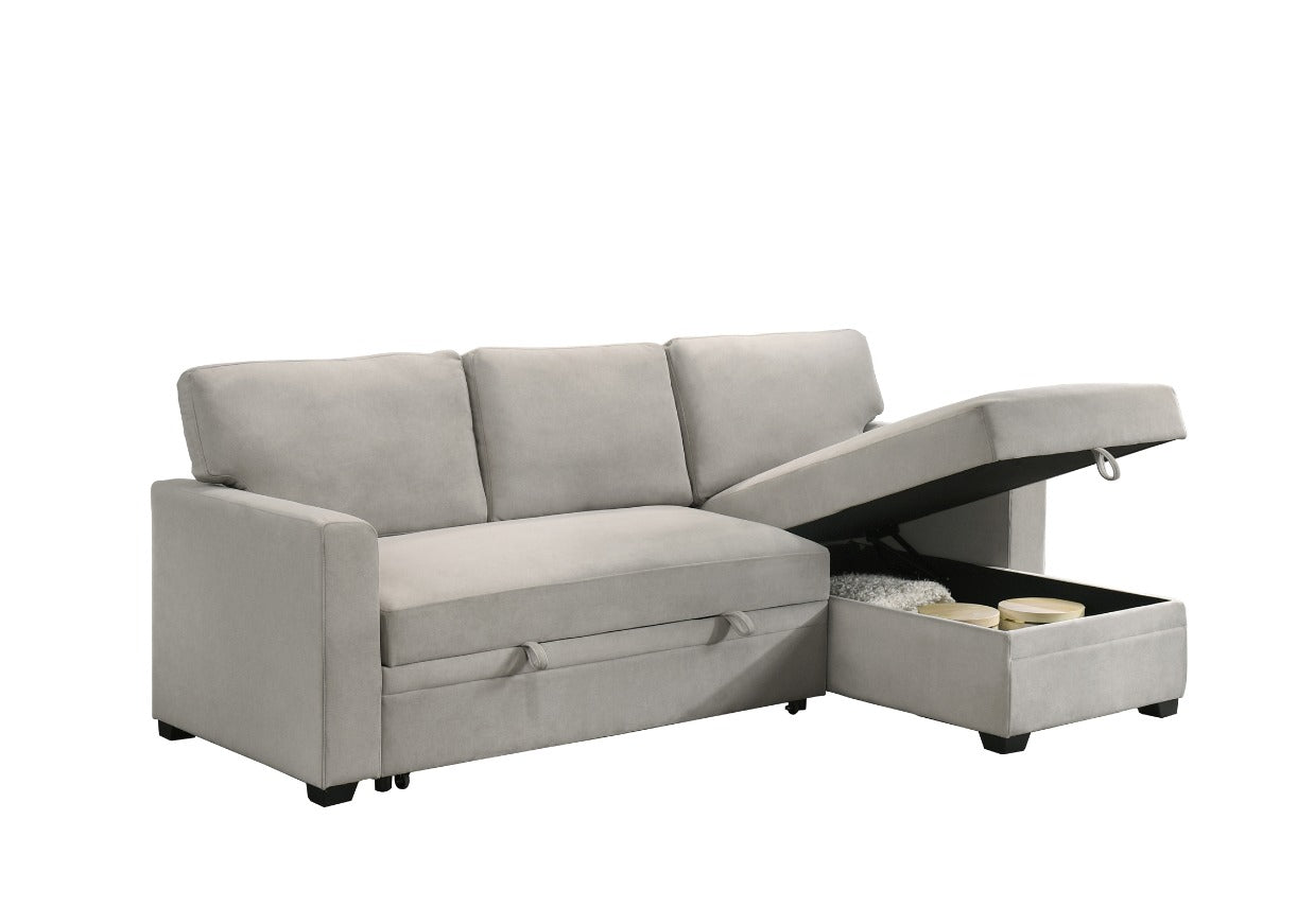 NKS99073BEMZ Fabric Sectional Reversible Sofa Bed
