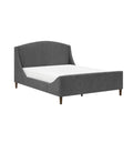 NKS5835DGMZ Fabric Platform Bed in Queen/ King Sizes