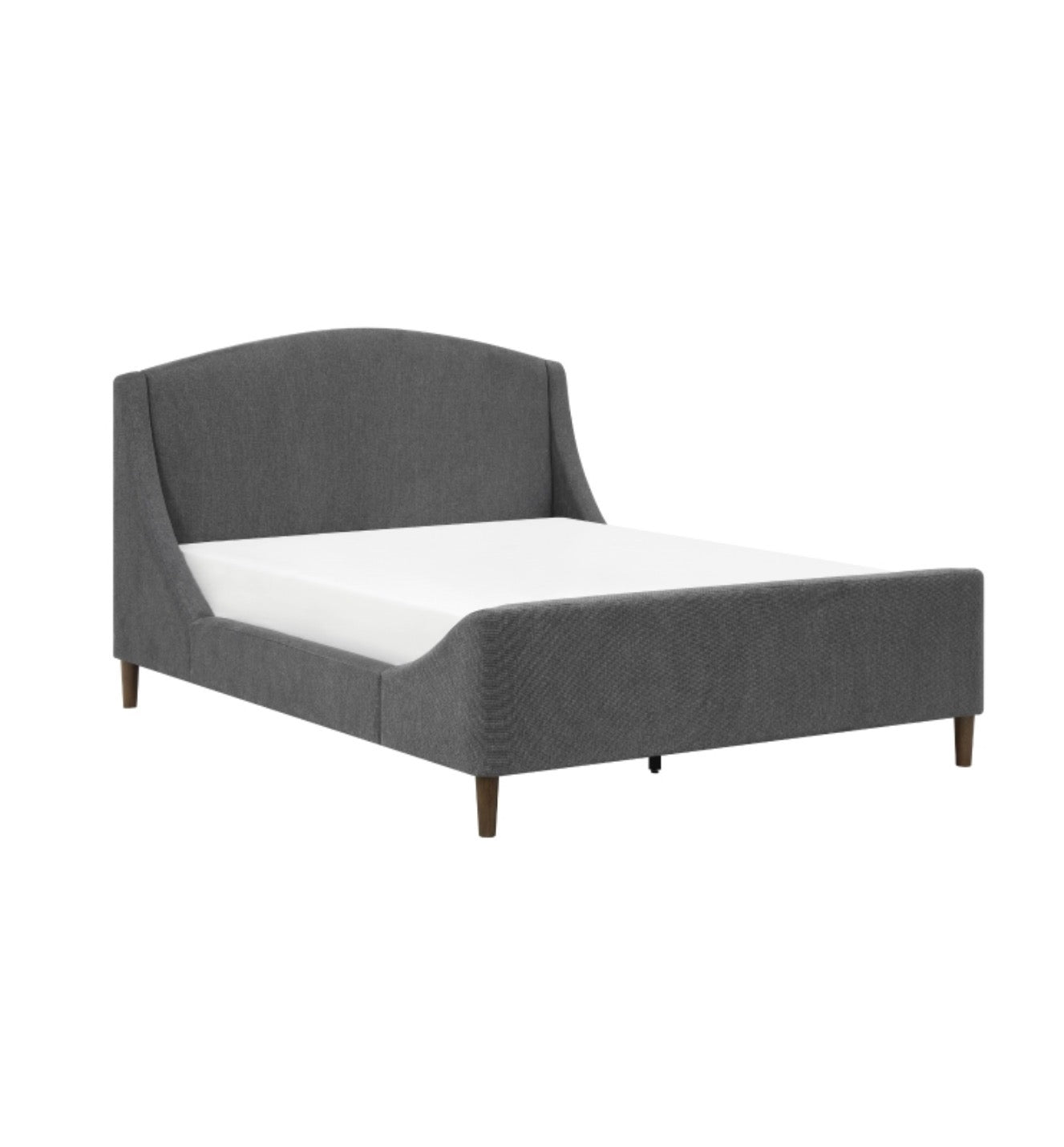 NKS5835DGMZ Fabric Platform Bed in Queen/ King Sizes