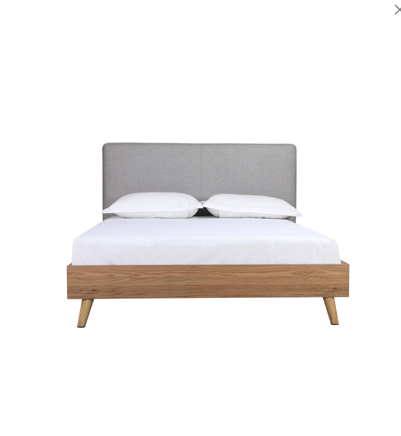 NKS5890GYMZ Fabric Platform Bed in Queen/Full/ King Sizes
