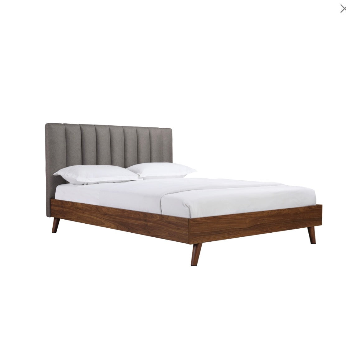 NKS5891GYMZ Fabric Platform Bed in Queen/Full/ King Sizes