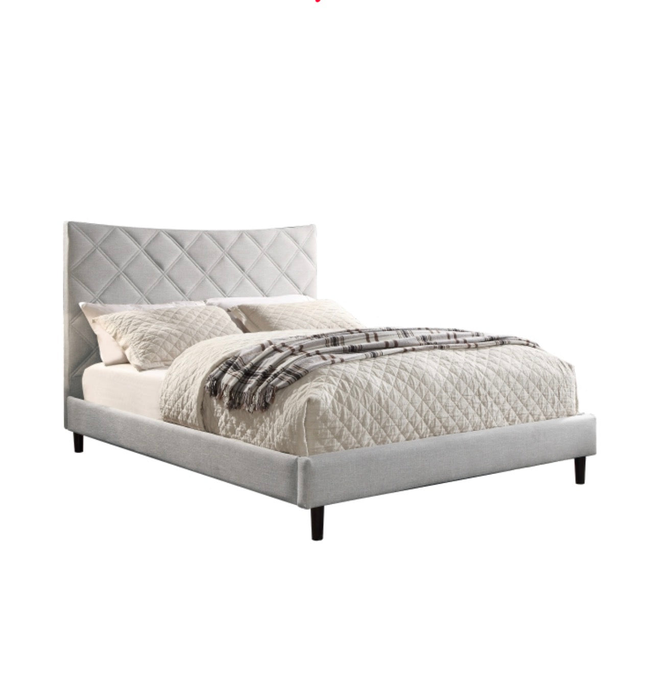 NKS5829BEMZ Fabric Platform Bed in Queen/Full/ King Sizes