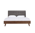 NKS5895GY Contemporary Platform Bed in Queen/ King Sizes