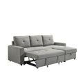 NKS99996GRYMZ Fabric Sectional Reversible Sofa Bed