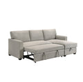 NKS99073BEMZ Fabric Sectional Reversible Sofa Bed
