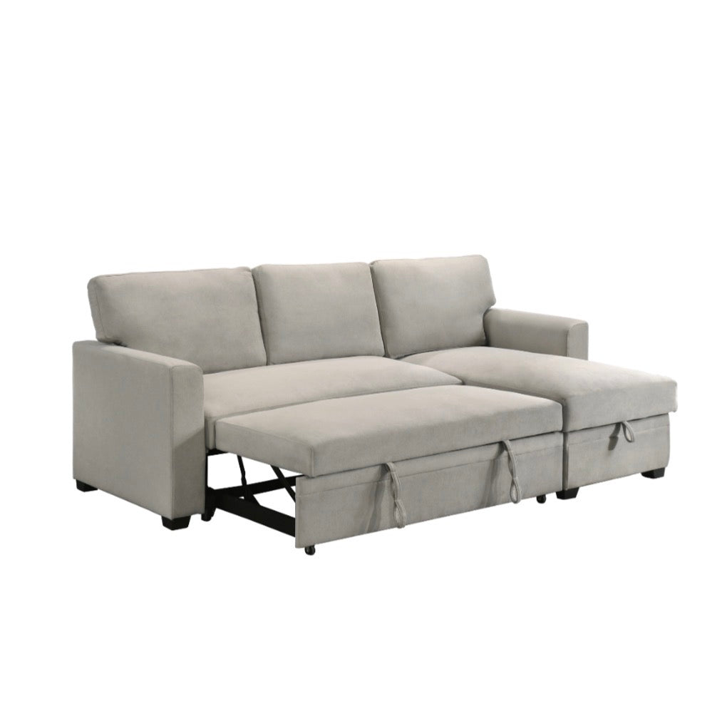 NKS99073BEMZ Fabric Sectional Reversible Sofa Bed