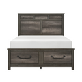 NKS1342MZ 2 Front Drawers Platform Bed in Queen/ King Size