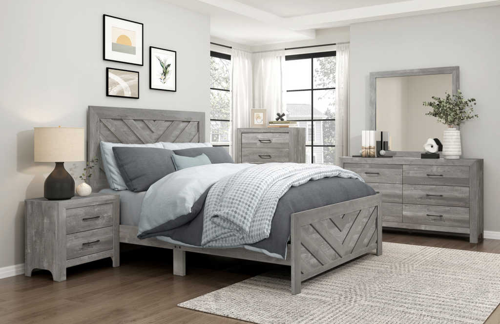 NKS1534NPGY Bed in a box Available in Twin/ Full/ Queen / King Sizes