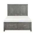 NKS1450MZ  2 Front Drawers Wooden Platform Bed in Queen/ King/Twin/Full Size
