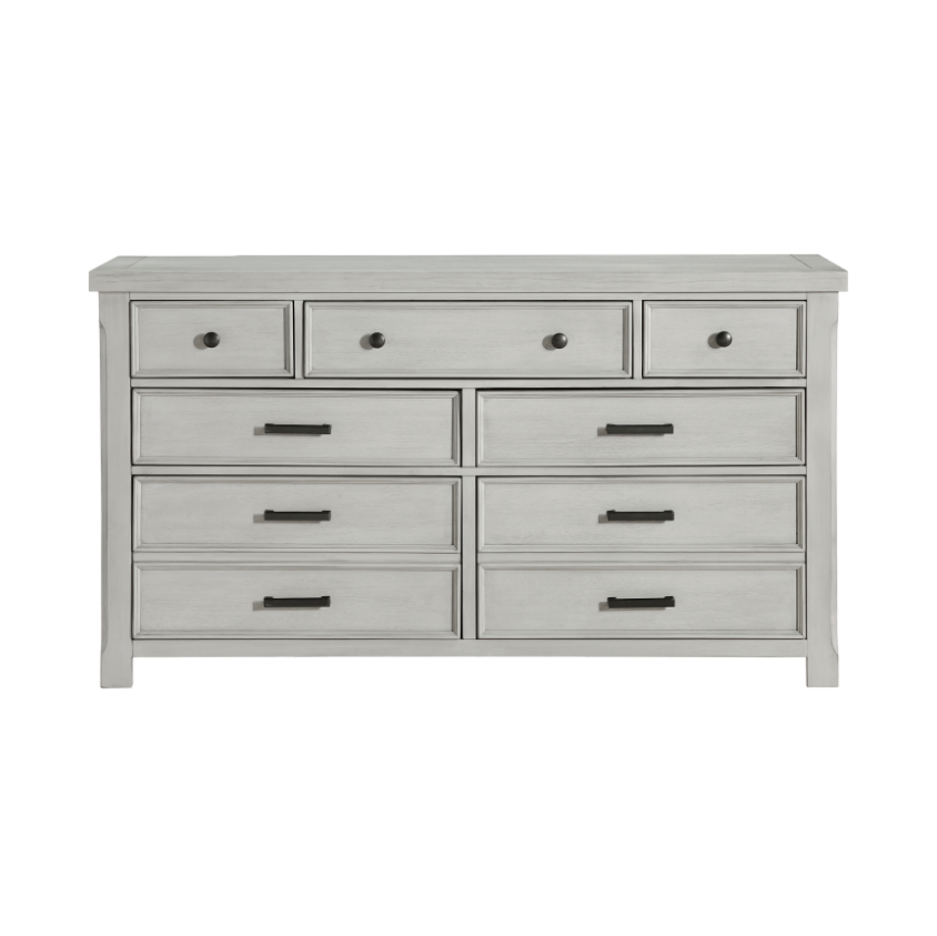 NKS1337MZ Contemporary 6 Drawers Platform Bedroom Set in Queen/ King Size and Mattress