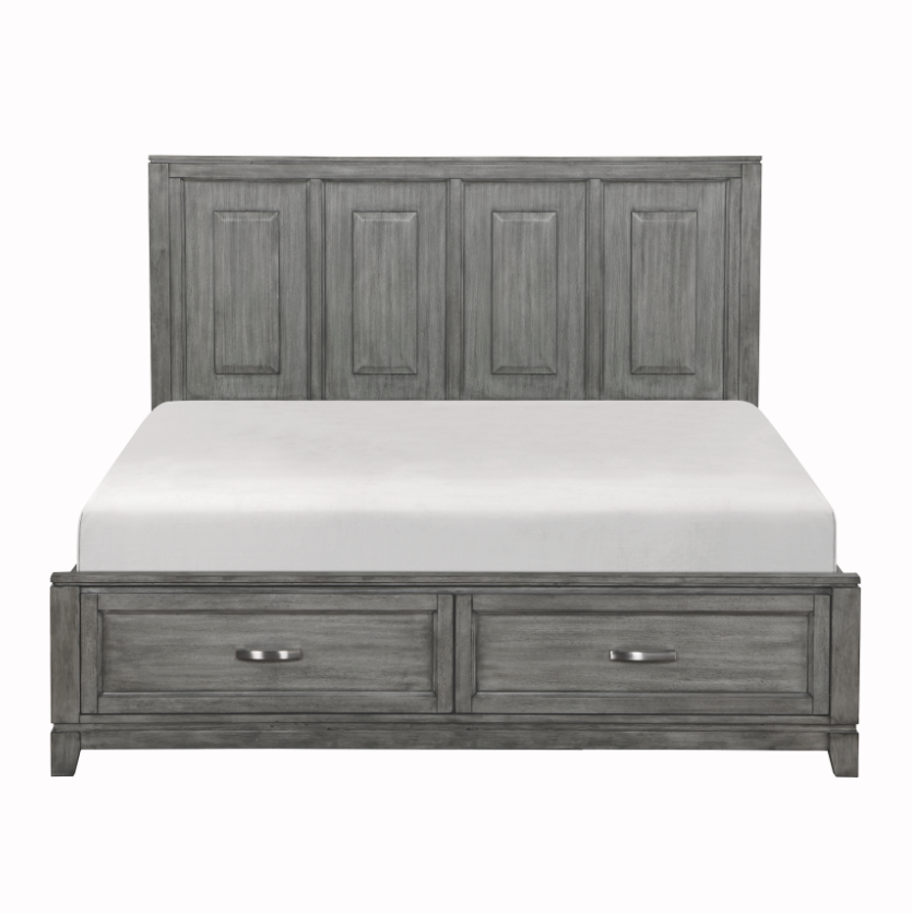 NKS1450MZ Wooden 2 Drawers Platform Bedroom Sets in Queen/ King Size and Mattress