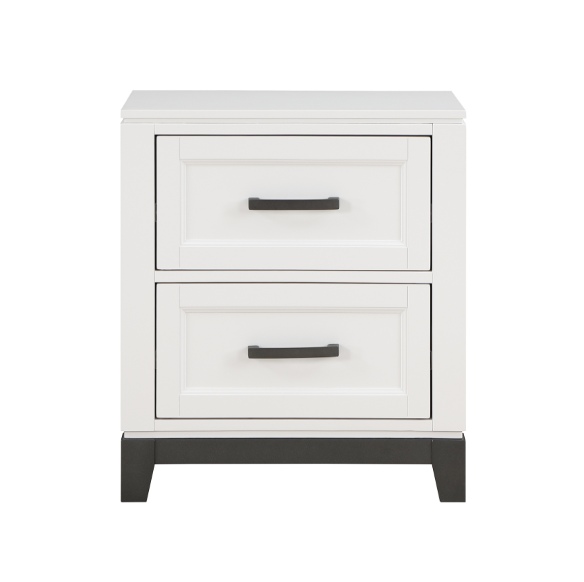 NKS1450WHMZ Wooden 2 Drawers Platform Bedroom Sets in Queen/ King Size and Mattress