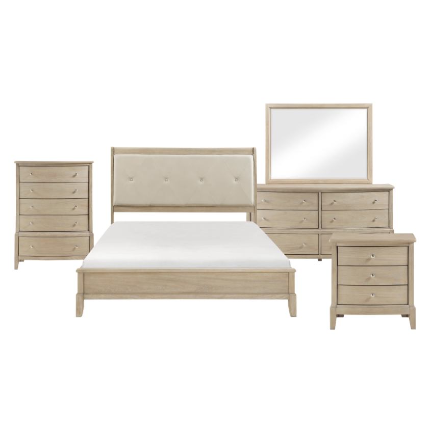 NKS1730NBMZ Wooden Bedroom Sets in Queen/ King Size and Mattress