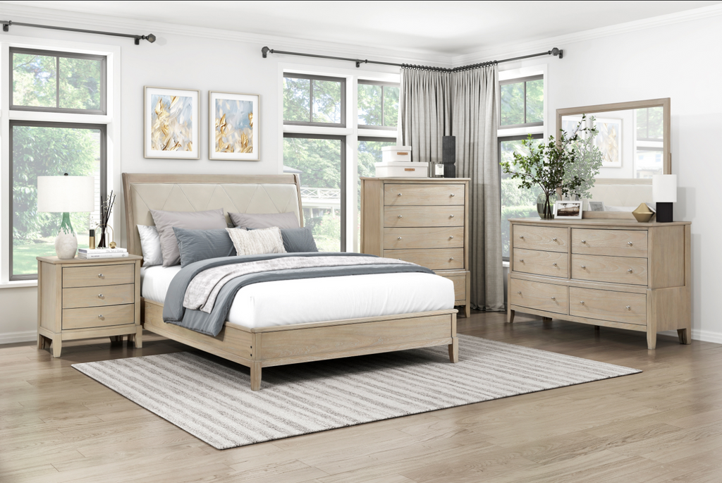 NKS1730NBMZ Wooden Bedroom Sets in Queen/ King Size and Mattress