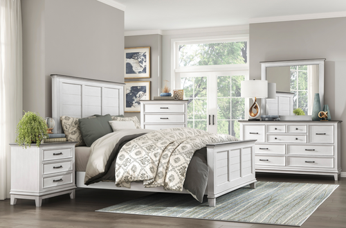 NKS1463MZ Country Style Wooden Bedroom Set in Queen/ King Size and Mattress