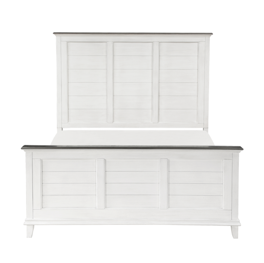 NKS1463MZ Country Style Wooden Bedroom Set in Queen/ King Size and Mattress