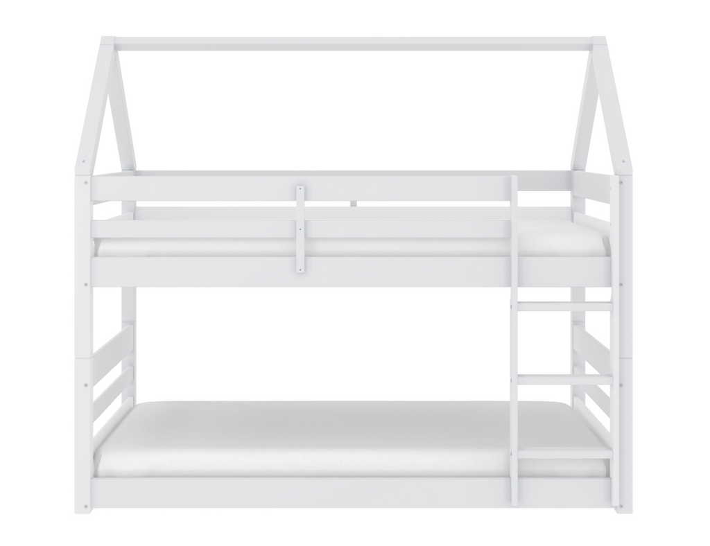 NKSB2004TTWHMZ  Kids Bunk Bed and Mattress
