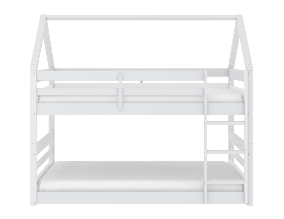 NKSB2004TTWHMZ  Kids Bunk Bed and Mattress