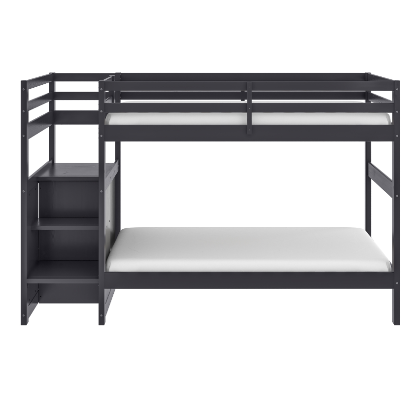 NKSB2005TTDGY Kids Bunk Bed and Mattress